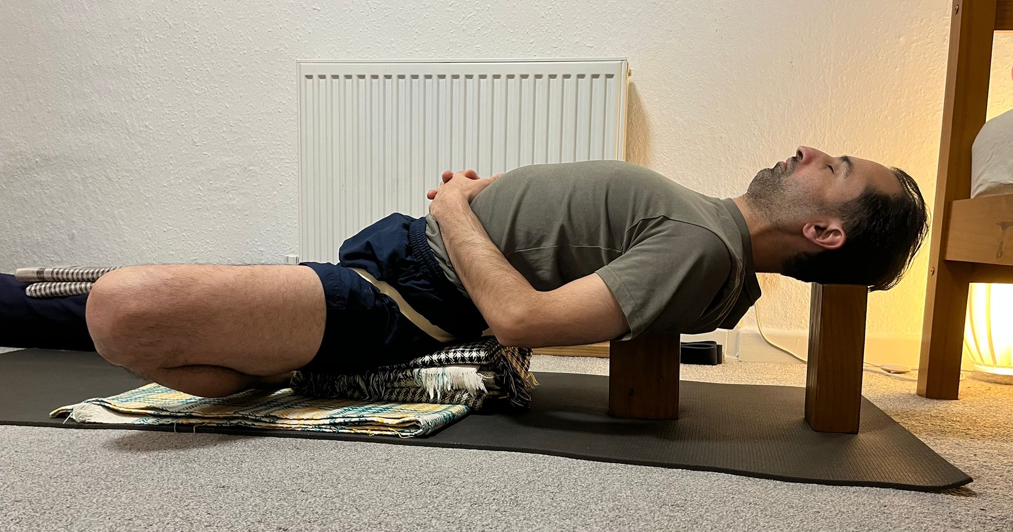 Bhanu Pratap Singh in a refined yoga posture